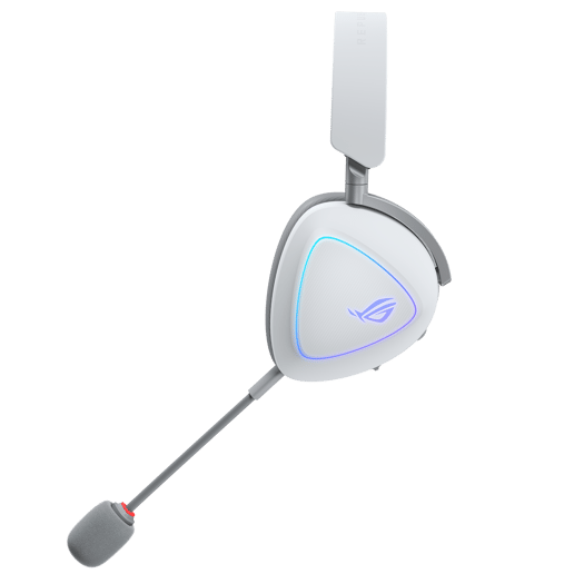 ASUS ROG Delta II Moonlight White Edition Tri-Mode Wireless Gaming Headset in White